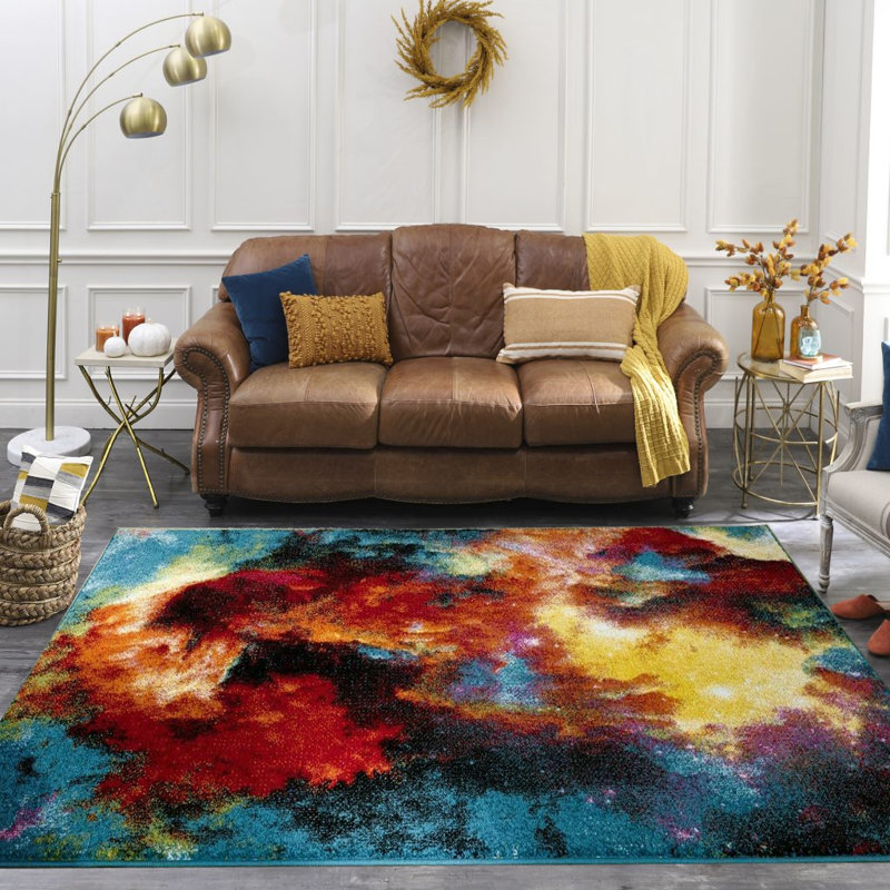 Leonards Abstract Indoor / Outdoor Area Rug, Rectangle 160 x 230cm
