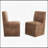 Versatile Swivel Upholstered Dining Chairs with Casters and Storage, Suitable for Multiple Rooms and Various Activities-79406541