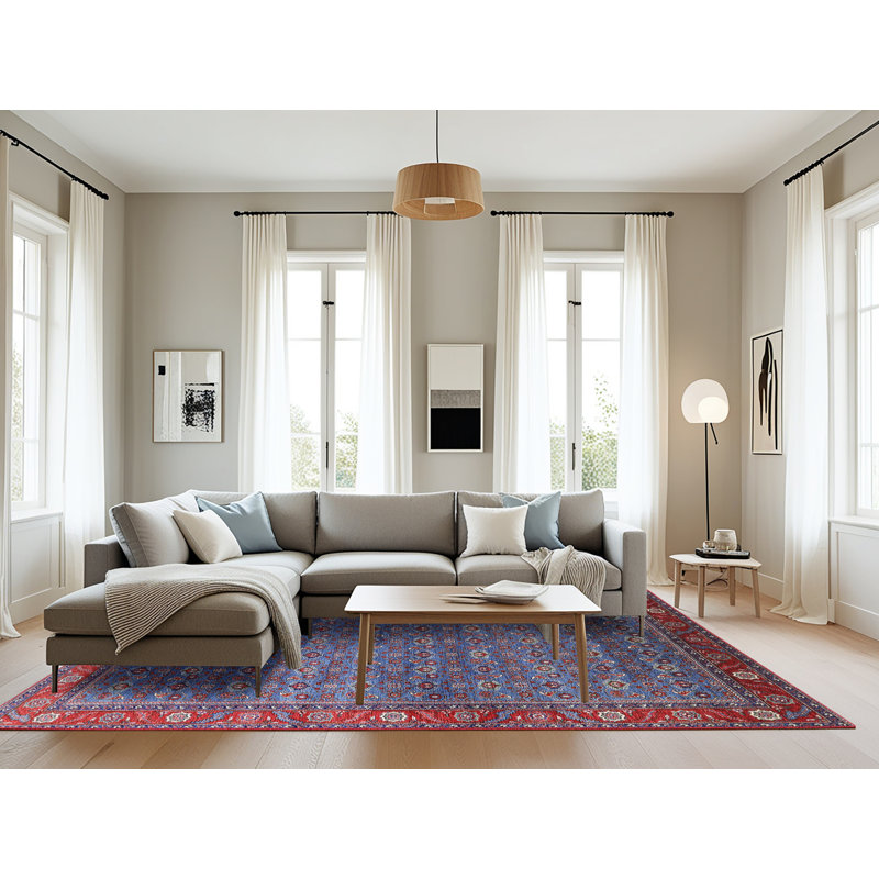 Tapis oriental bleu, Rectangle 8 pi x 12 pi