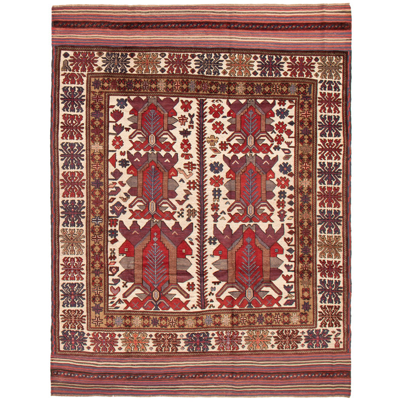 Tapis ivoire tadjik 6 pi 8 po x 9 pi 1 po