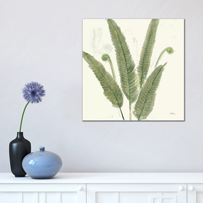 Forest Ferns II Dark by Albena Hristova - Painting on Canvas