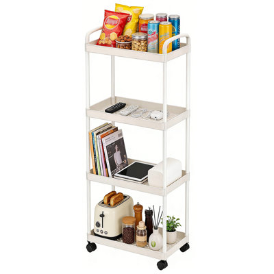 4-Tier Rolling Utility Cart with Handle
