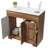 36" Single Bathroom Vanity With Ceramic Top And Faucet, Vanity With Drawers And 2 Doors Cabinet-1310597376