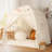 Large Kids Teepee Tent with Star Lights & Flags - Indoor Toddler Playhouse for Boys & Girls | Canopy for Playroom, Bedroom - Perfect Gift Toy (Cream)-124507897-124507894