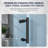 48 inch W x 76 inch H Single Sliding Bypass Shower Enclosure, 5/16 in. (8mm) Tempered Glass, Matte Black Frame