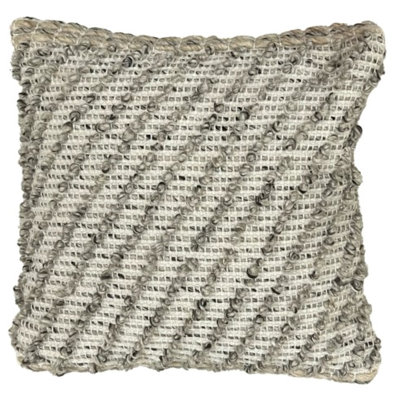 Coussin Terra texturé 18 po x 18 po - Taupe