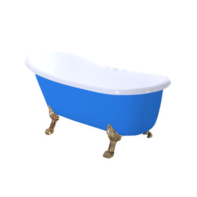 63'' x 29.1'' Freestanding Soaking Acrylic Bathtub