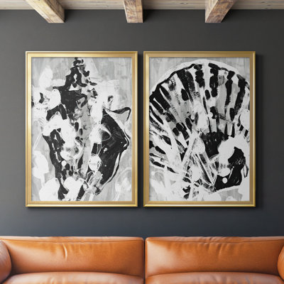 Toile encadrée de qualité supérieure Ocean Inkblot I - prête à être accrochée