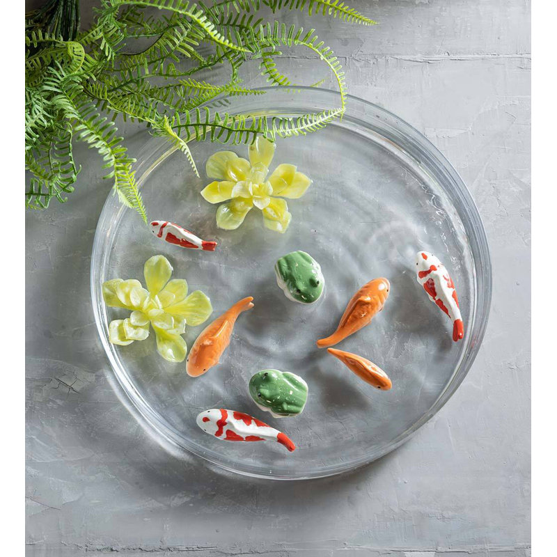 Mintun Whimsical Ceramic Floating Frogs