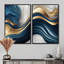 «Abstract Geode Waves Blue I», art mural abstrait grand-114713871-114713872-114713870