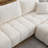 110" Modular Sectional Sofa, L Shape With Extra-Large Seat, Pull-Line Design, Movable Ottoman, High Density Foam, Free Combination, Sturdy Metal&Wood Frame, Boucle Fabric-307126528