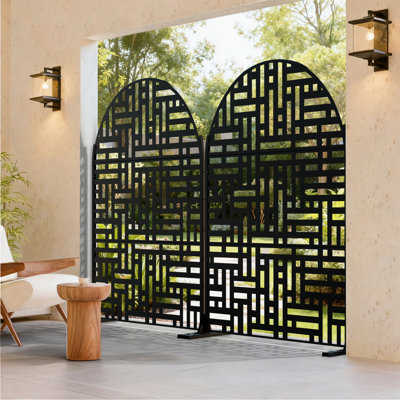 6 ft. H x 4 ft. W Metal Privacy Screen Set Of 2