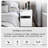 Minimalist White Fingerprint and Password Safe Cabinet