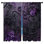Rideaux de fenêtre complexes mauve à motif floral transparent et obscurcissant - 2 panneaux