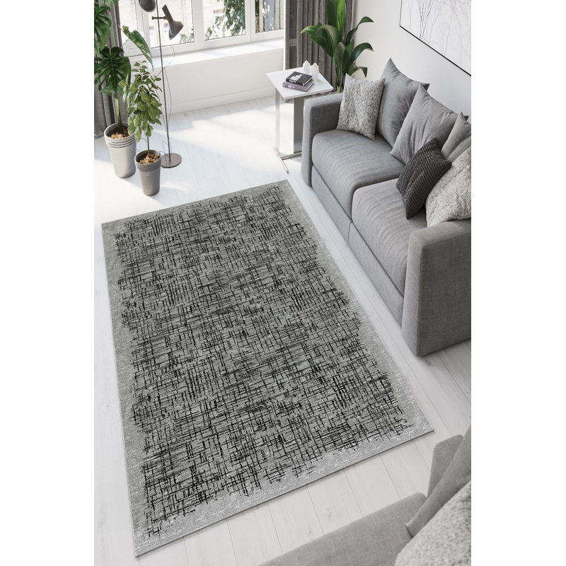 Premium Antibacterial Area Rug, Grey, 23.6 x 39.4 inches | 100% Polyester, 650 gr/m², 0.16 in Pile Height | Eco-Friendly, Non-Slip PVC Dot Underside, Machine Washable | Perfect for Home Decor & High-Traffic Areas