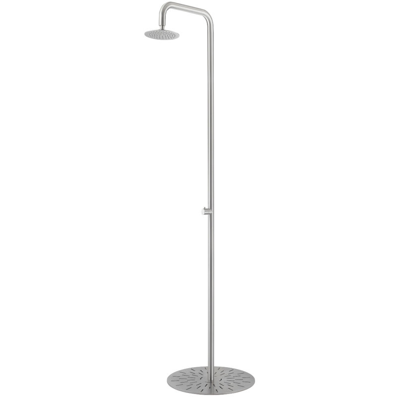 Douche d'extérieur autoportante avec douche à effet de pluie Pulsar