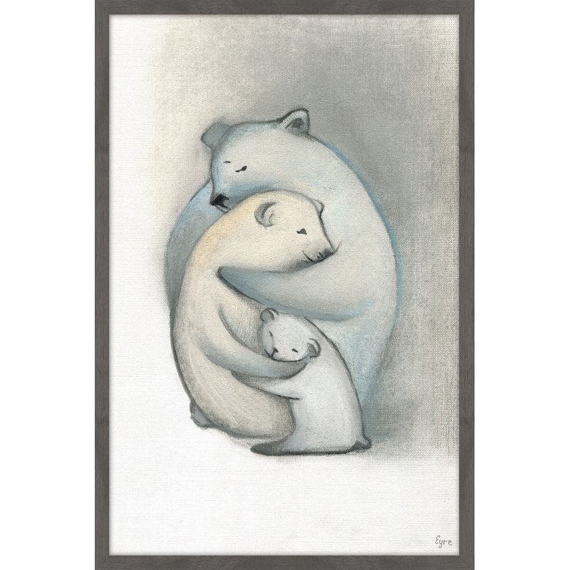 Family Embrace by Eyre Tarney - Single Picture Frame Painting, 46 cm H x 30 cm W x 4 cm D