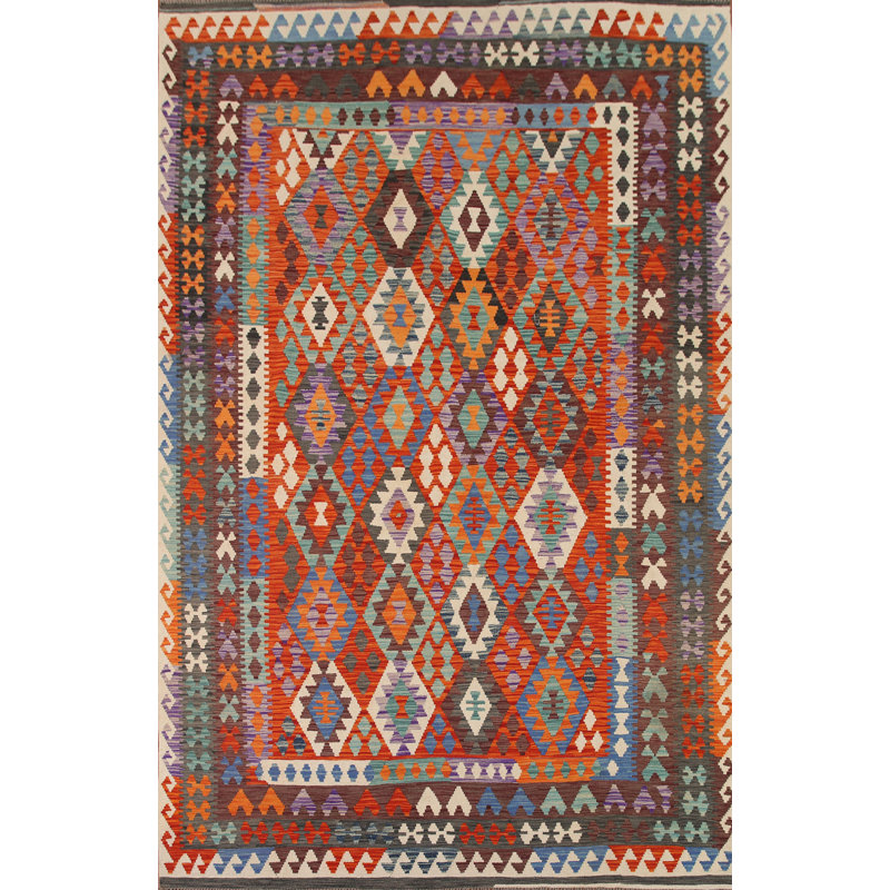Tapis oriental géométrique 8 x 12