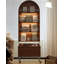 Bibliothèque rotative en bois massif Nut-Brown