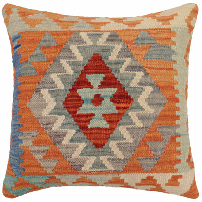 Tribal Kilim Pillow Geometric Throw Pillow