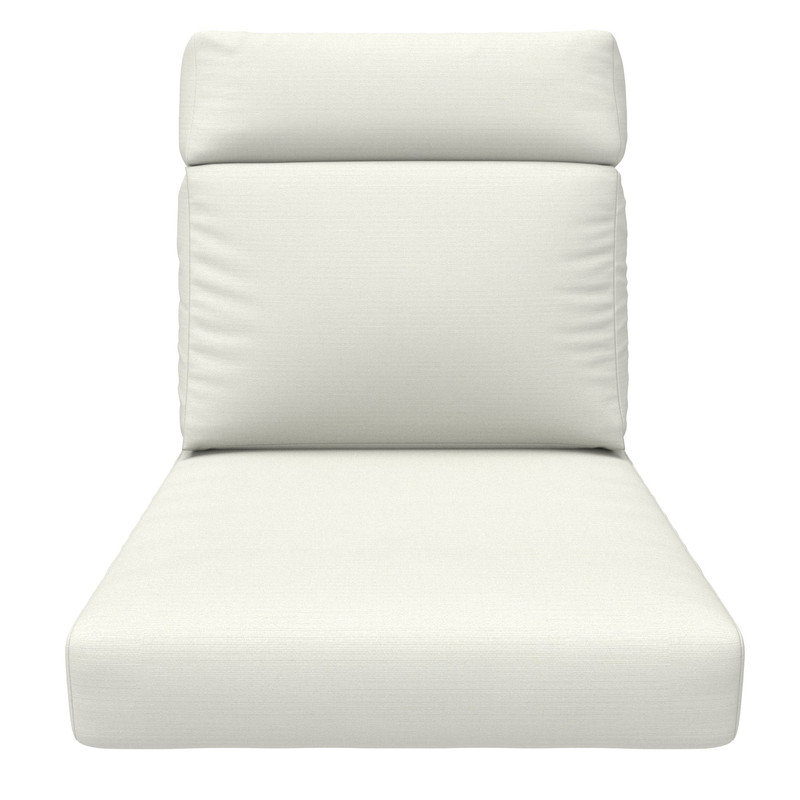 Sunbrella 6 Outdoor High Back Chair Cushion, Adirondack Chair Cushion Set, Canvas Natural