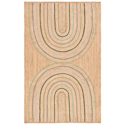 Natural Fiber Flat Weave Jute Pile Rug