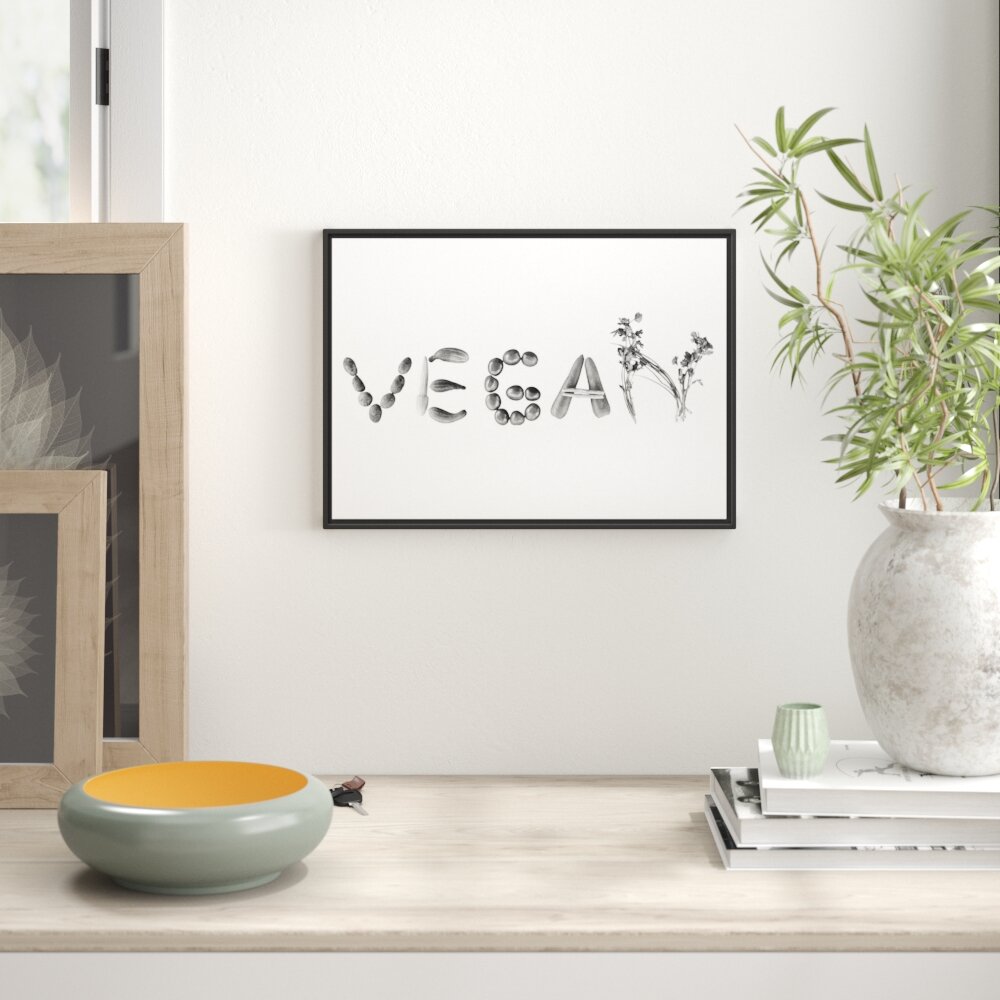 Gerahmtes Wandbild Vegan Gemüse