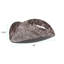 Flared Black Marbled Iron Plate