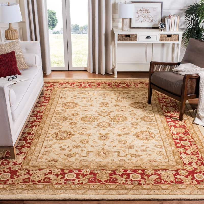 Tapis oriental en laine touffeté à la main Tingley, Rectangle 8 pi x 10 pi