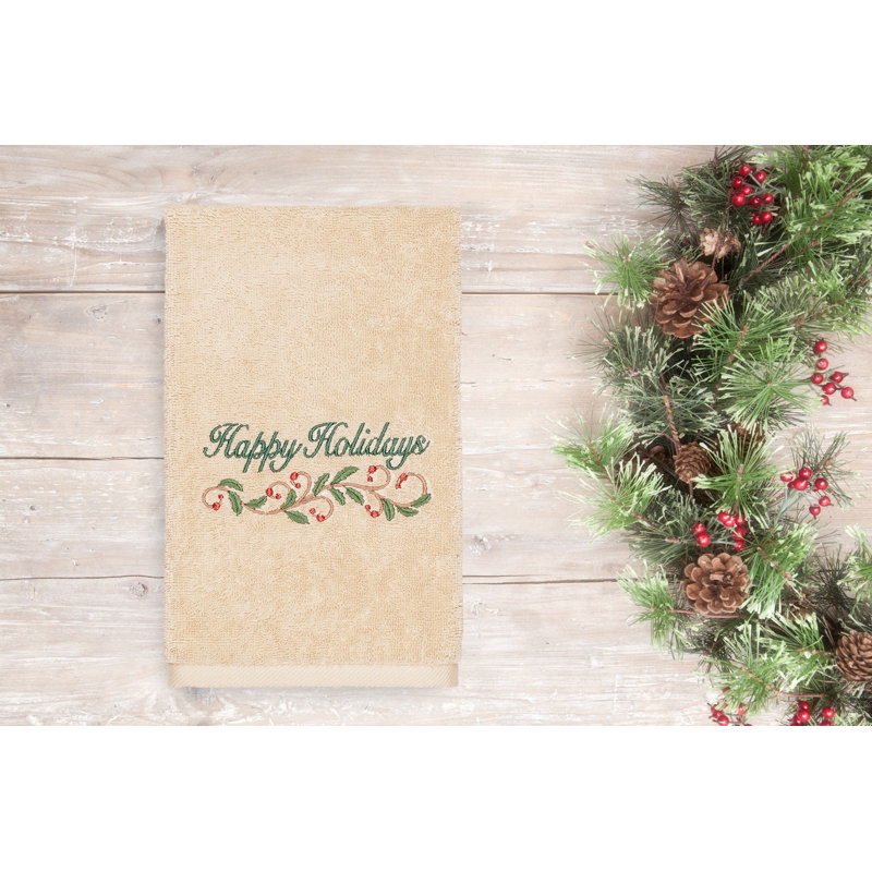 Christmas Midweight Hand Towel, Sand