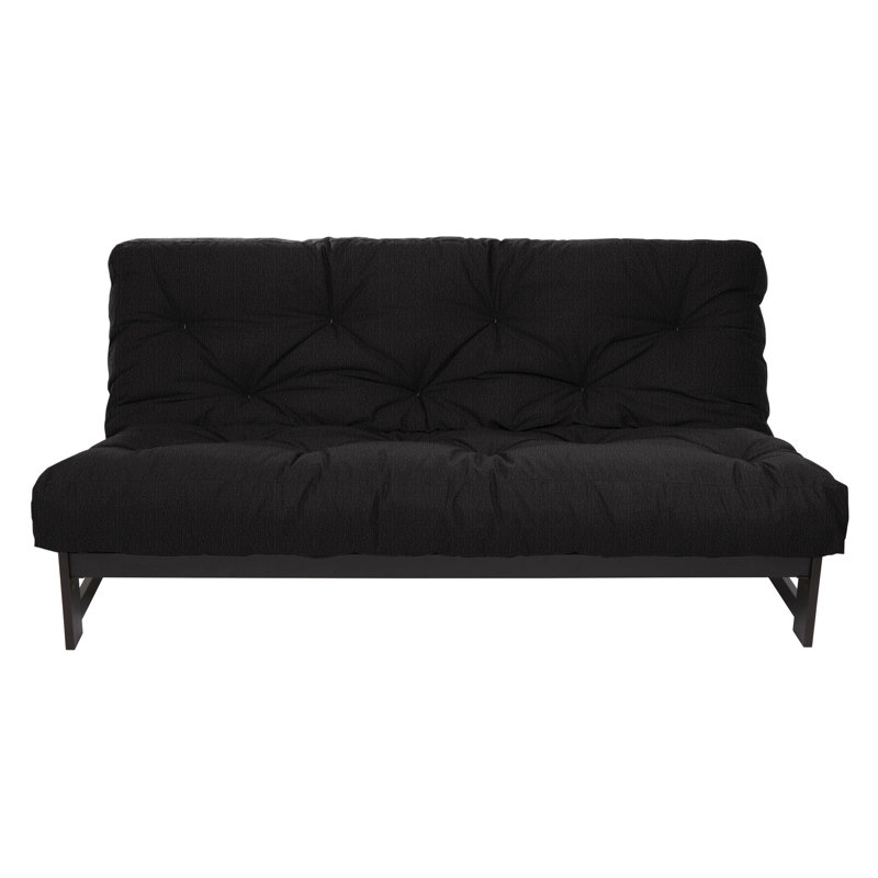 Matelas de futon Meader, Lit double, Noir, 8"