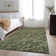 Premium Machine Washable Cerrito AMF501 Olive Rug