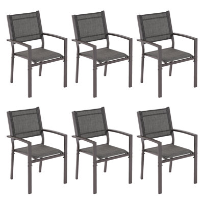 6-Piece Patio Dining Chair Sets