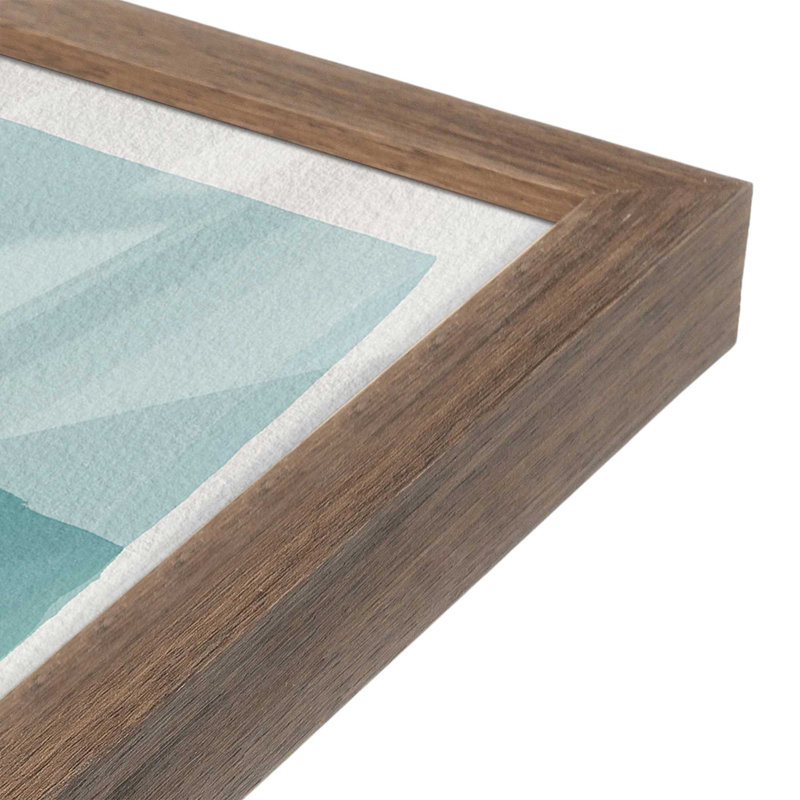 Reproduction d'art moderne sur toile turquoise et rose moderne par Garima Dhawan, Brun, H 32 po x l 24 po