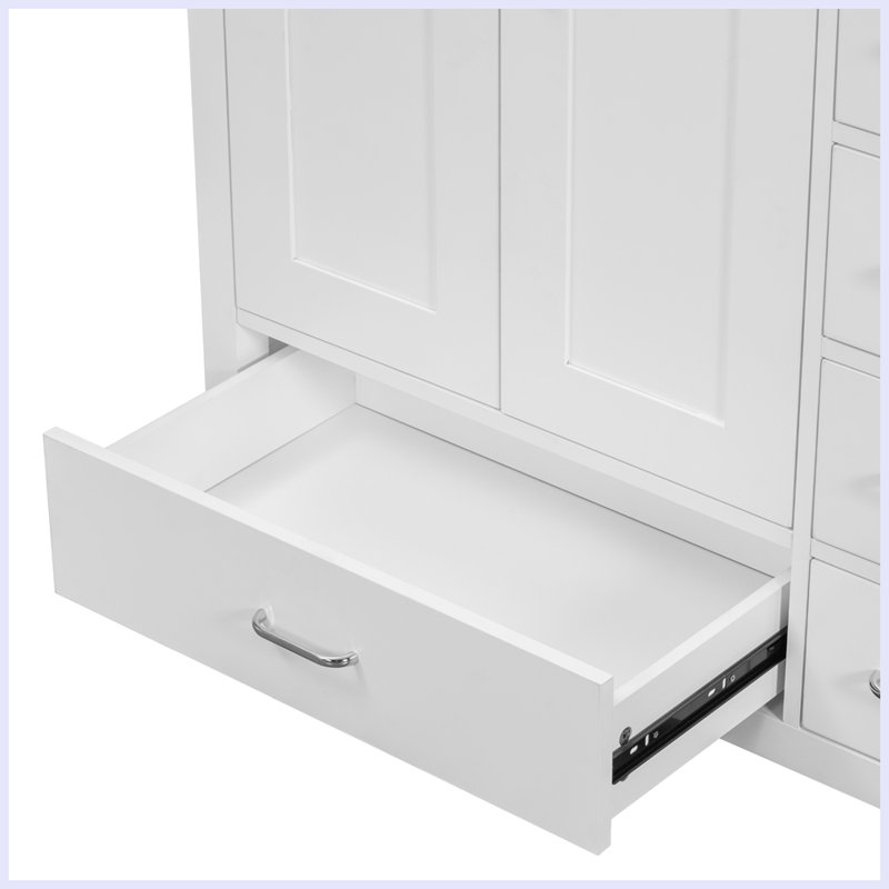 Modern Bathroom Vanity with Ceramic Sink Combo