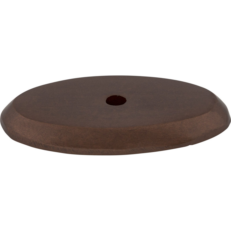 Aspen Oval  Backplate, Mahogany Bronze, 1" H x 1.75" W x 0.19" D