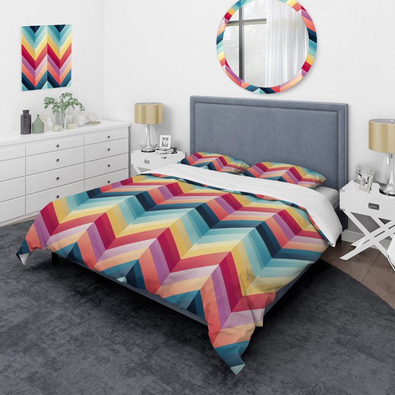 Ensemble de housse de couette Popart, Housse de couette simple + 1 taie décorative stan