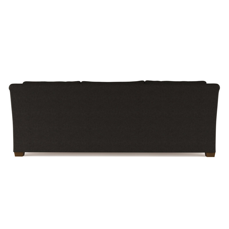 Canapé Thompson, H 32 po x l 108 po x P 46 po, Velours moelleux chocolat, Ébène