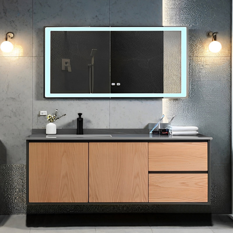 Armoire de salle de bain moderne simple, H 19,68 po x l 51,18 po x P 21,65 po