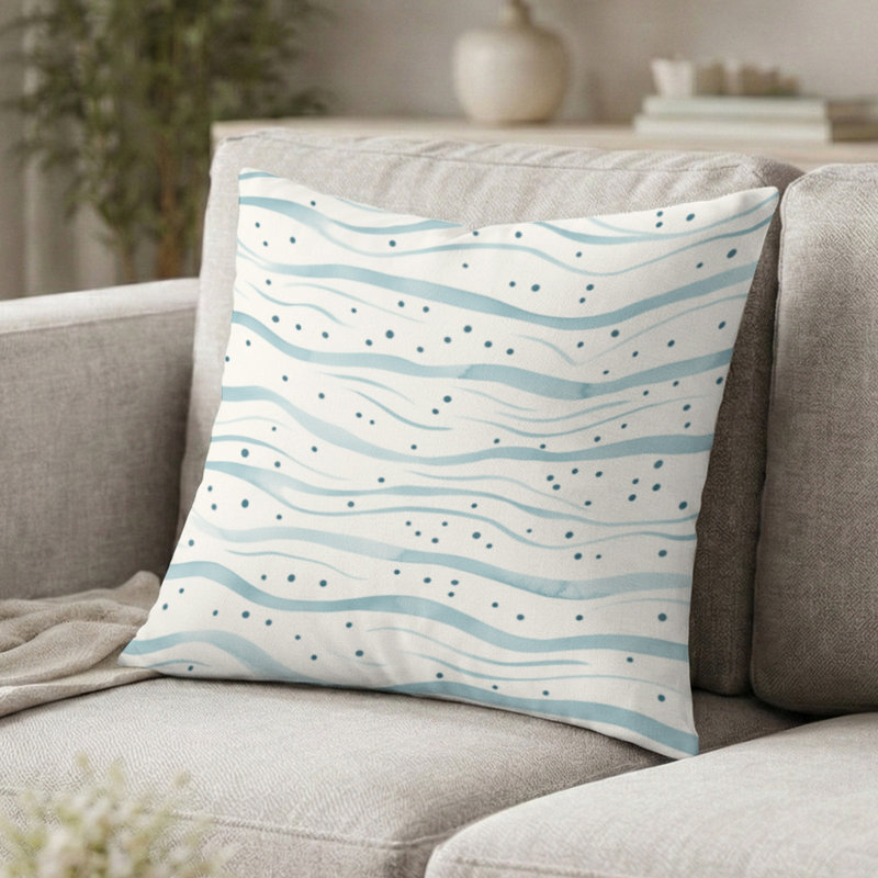 Coussin décoratif à pois Dots, H 20 po x l 20 po