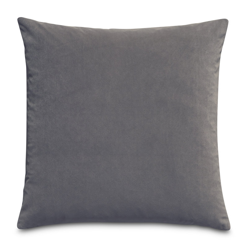 Gemma Velvet Square Pillow Cover & Insert, Dove