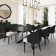 Cerinle 78.74'' to 110.24'' Extendable Rectangular Sintered Stone Dining Table for 8-10