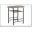 Ensemble de table de salle à manger compact 5 pièces avec structure en métal noir et chaises en similicuir, parfait pour les petits espaces et les intérieurs modernes