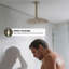 10 Inch Straight Ceiling Mount Shower Arm with Flange, Round Shower Arm for Rain Showerhead-125094956