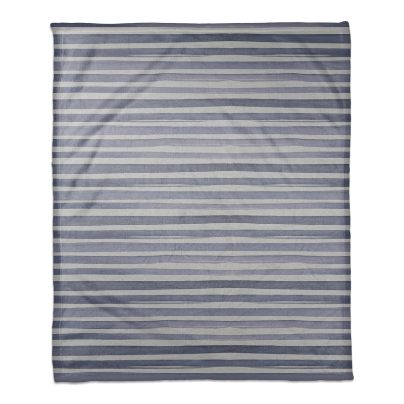 Hand Woven Throw Blanket, Blue