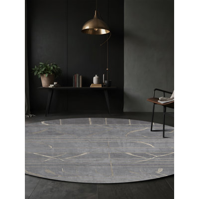 Tapis gris lavable à la machine