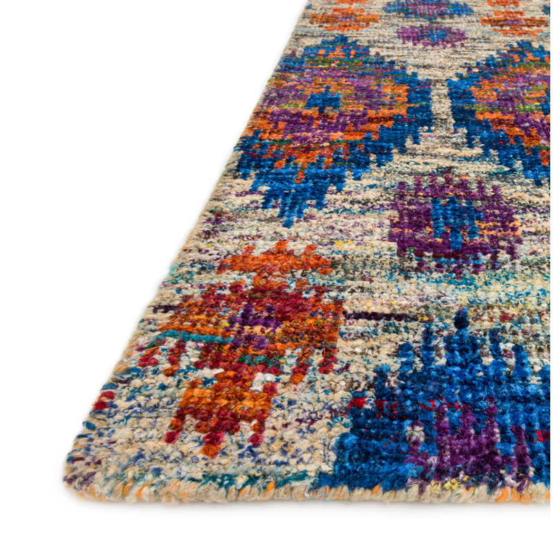 Dallis Silk Ikat Indoor Rug, Rectangle 2' x 3'