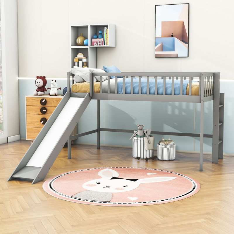Lit mezzanine simple Evagene par Harriet Bee, gris