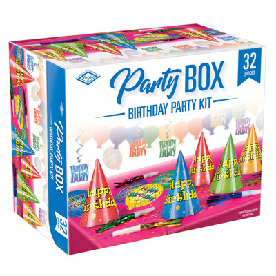 Boîte de fête d'anniversaire