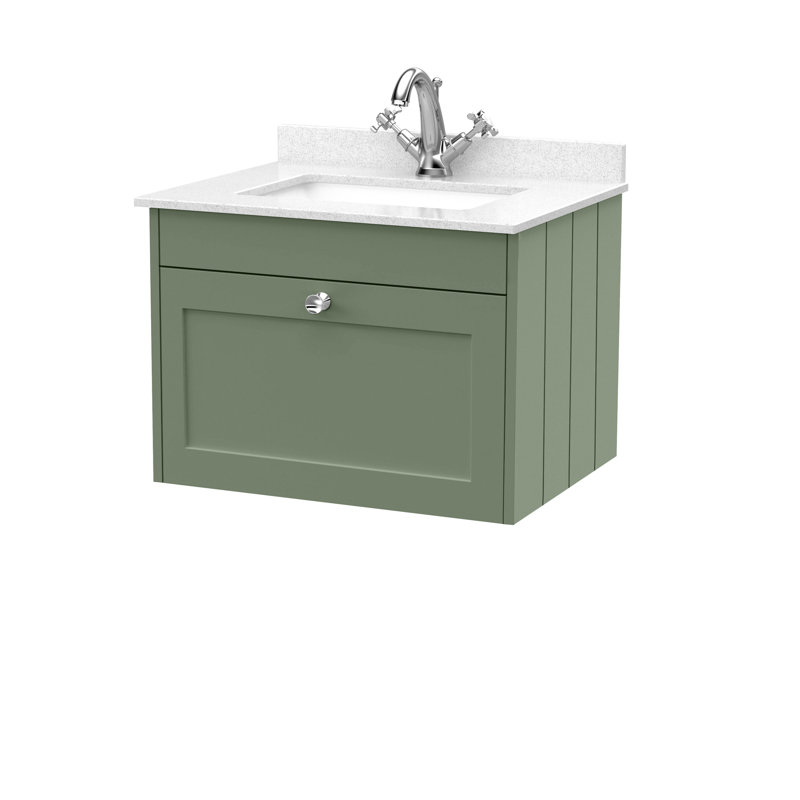 Ashwick Bathroom Vanity, Satin Green, 620 cm